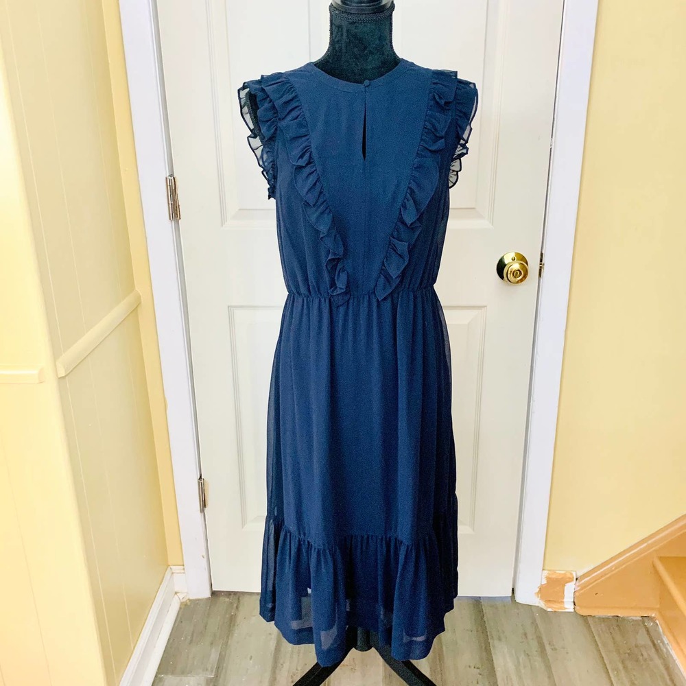Boden Navy Midi Dress